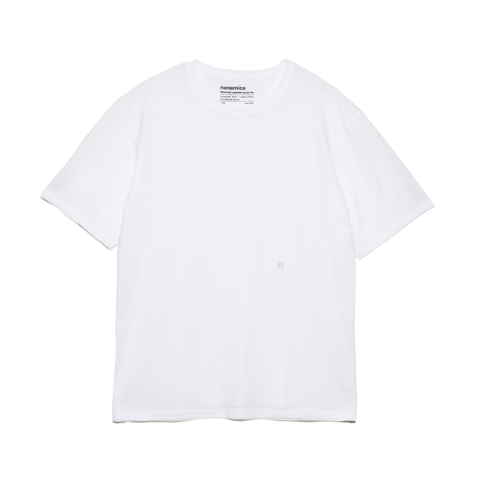 nanamica Loopwheel Coolmax Jersey T-Shirt White FW25