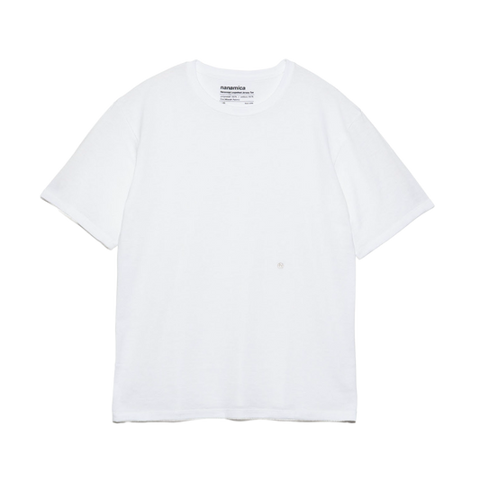 nanamica Loopwheel Coolmax Jersey T-Shirt White FW25
