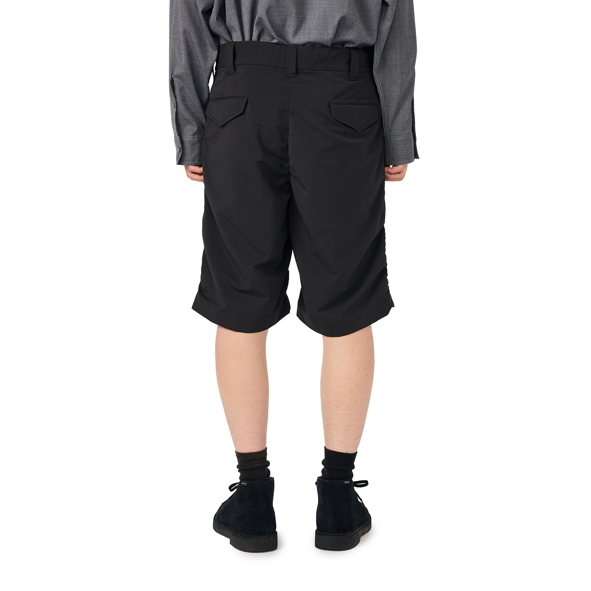 nanamica ALPHADRY Double Pleat Shorts Black