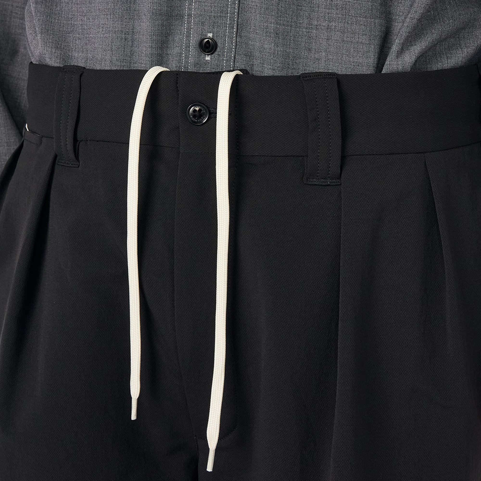 nanamica ALPHADRY Double Pleat Shorts Black