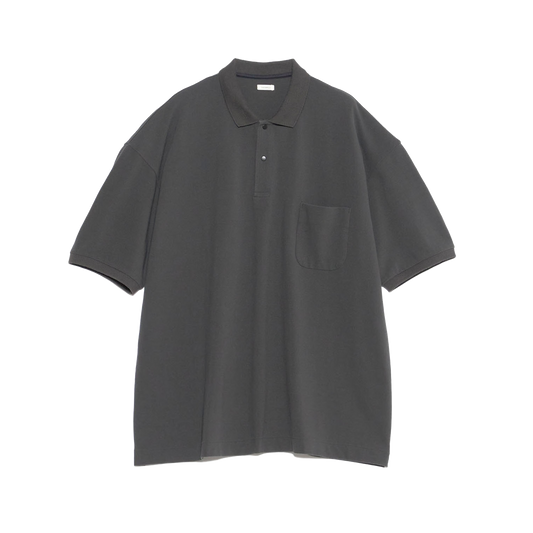 nanamica Short Sleeve Polo Shirt Charcoal