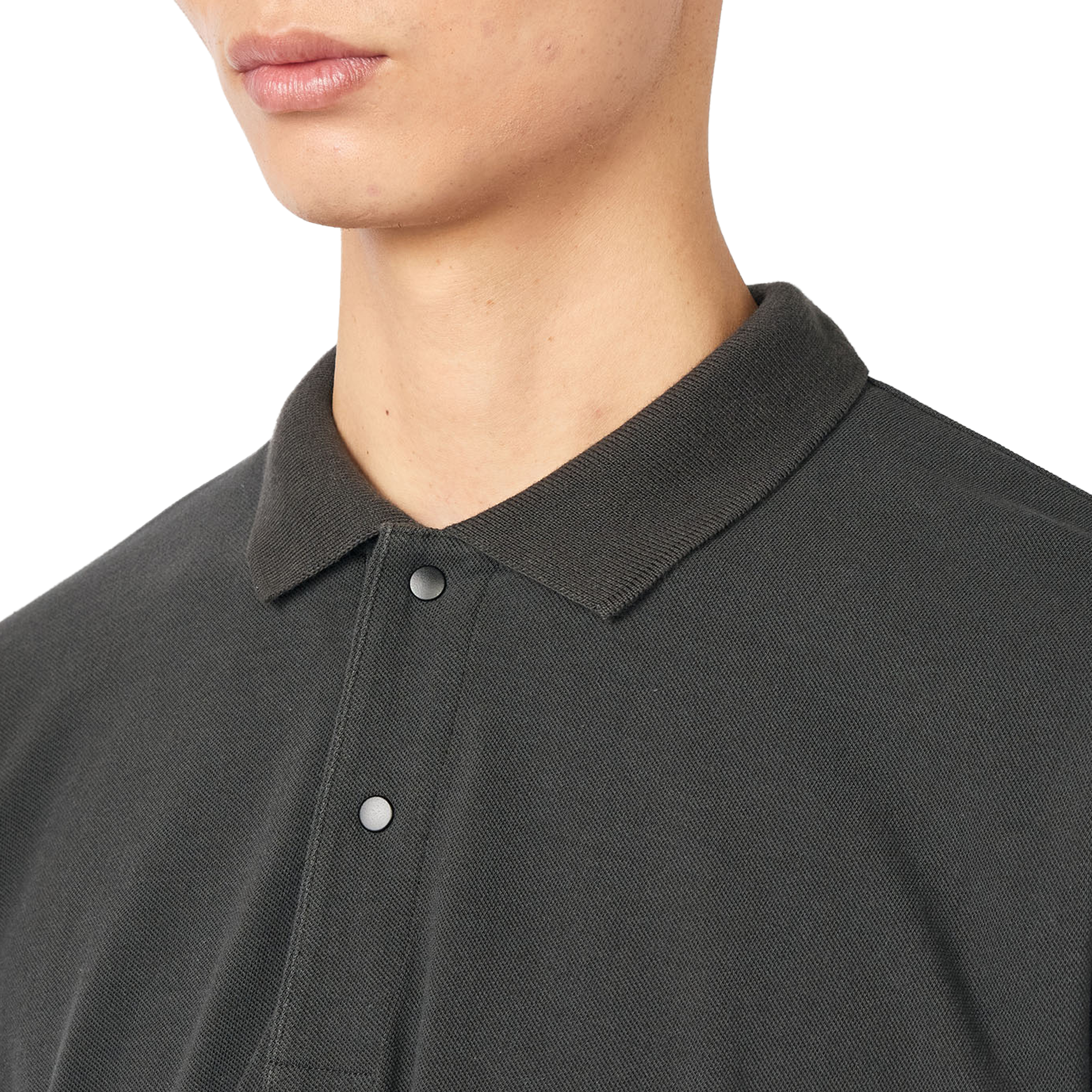 nanamica Short Sleeve Polo Shirt Charcoal