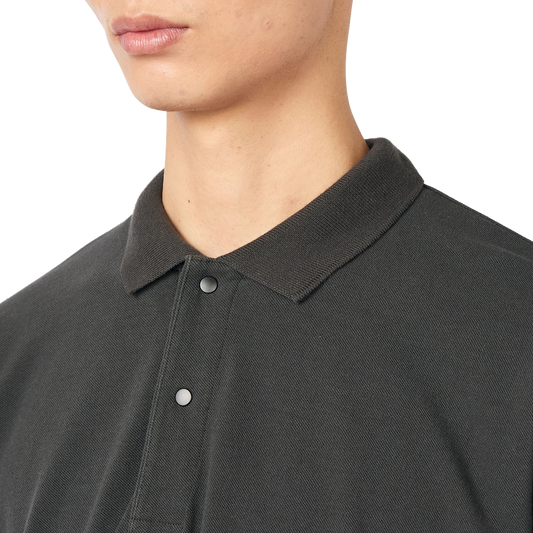 nanamica Short Sleeve Polo Shirt Charcoal