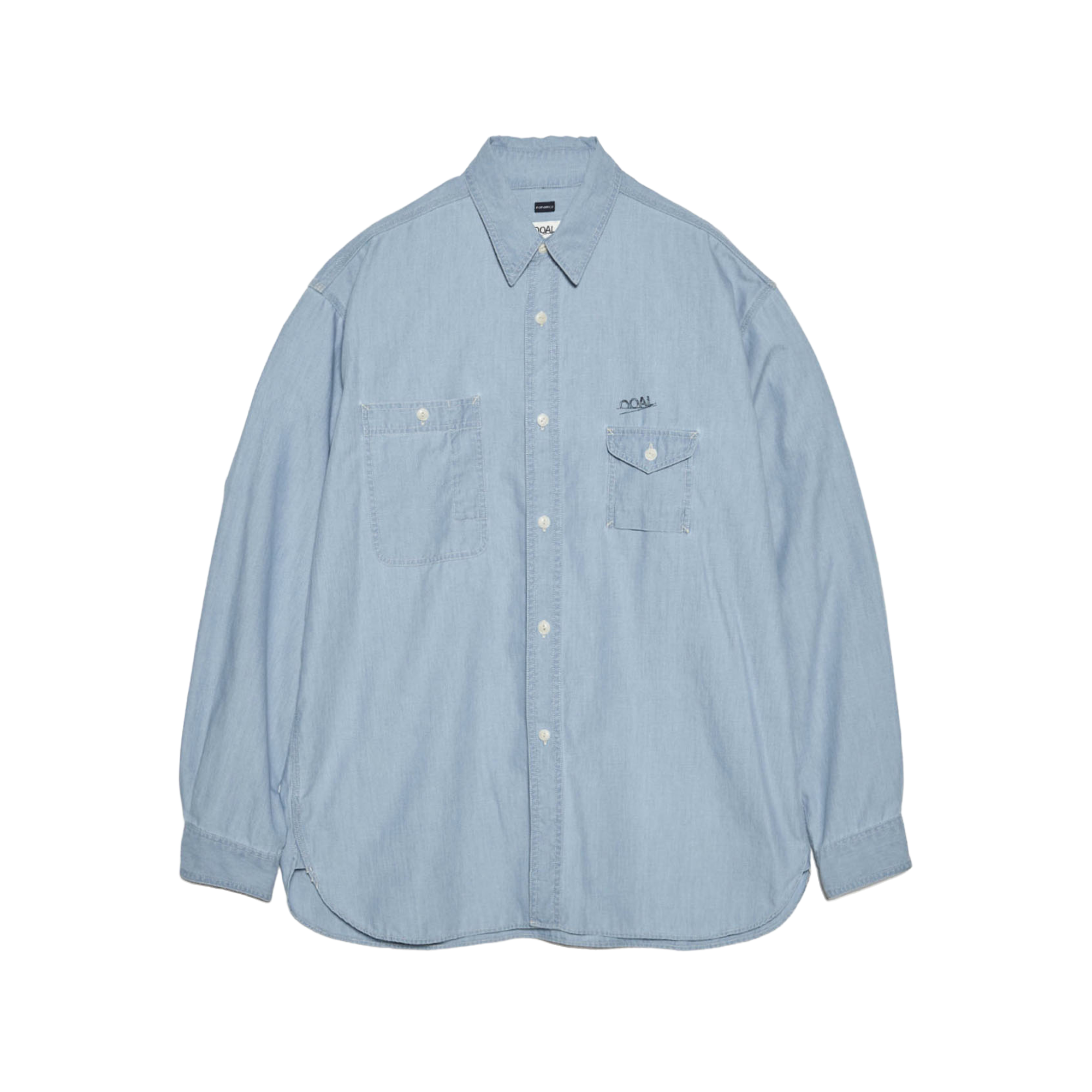 nanamica Regular Collar Chambray Shirt Light Indigo