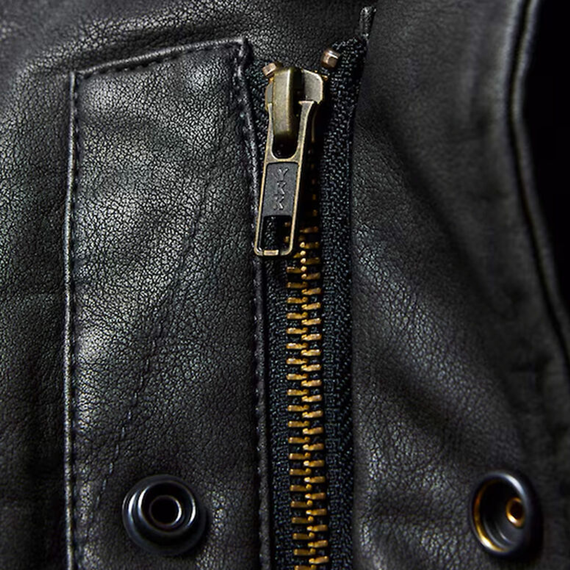 Nautica Japan Faded Faux Leather Blouson Black