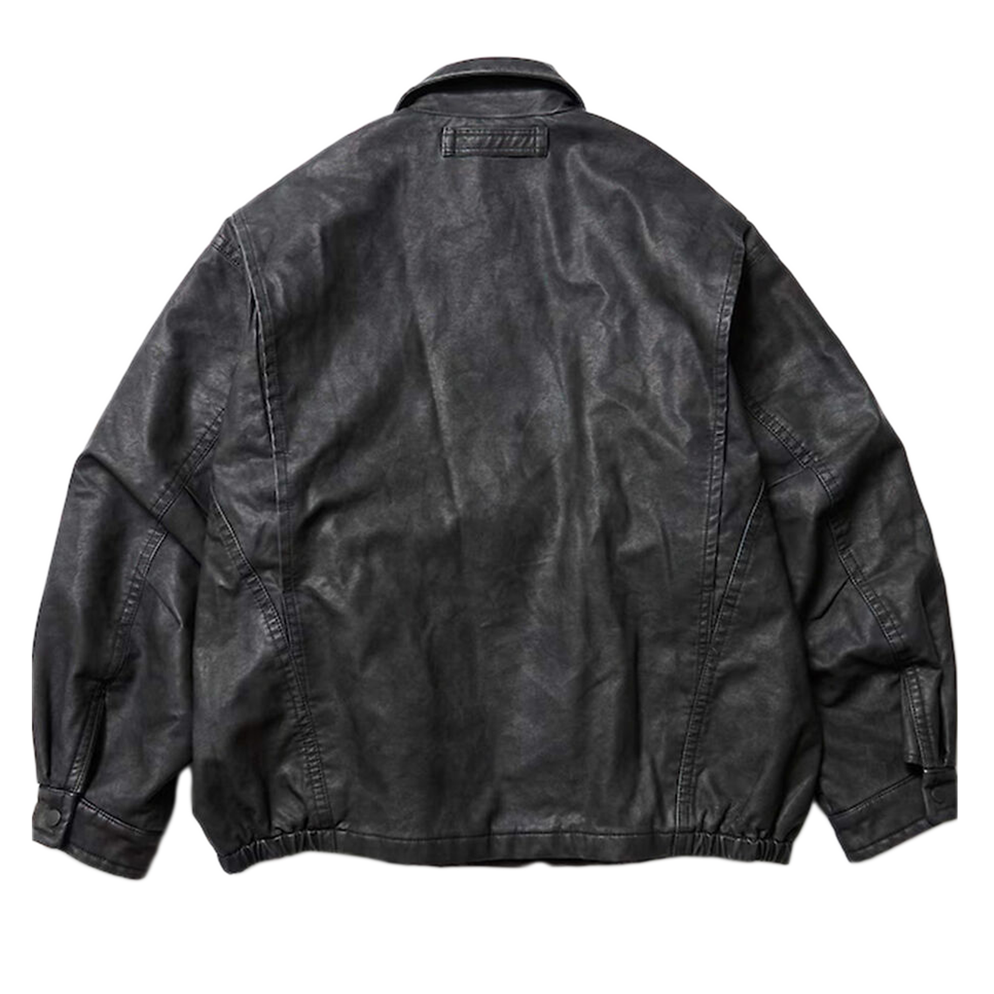 Nautica Japan Faded Faux Leather Blouson Black