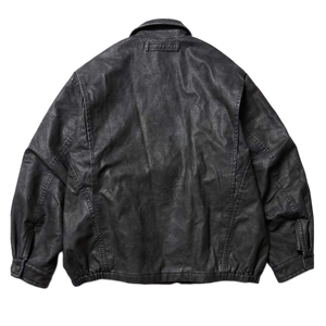 Nautica Japan Faded Fake Leather Blouzon Black