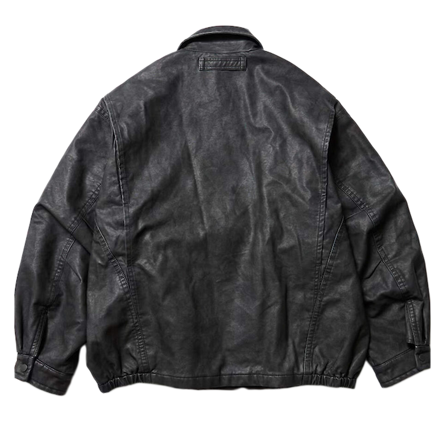 Nautica Japan Faded Fake Leather Blouzon Black