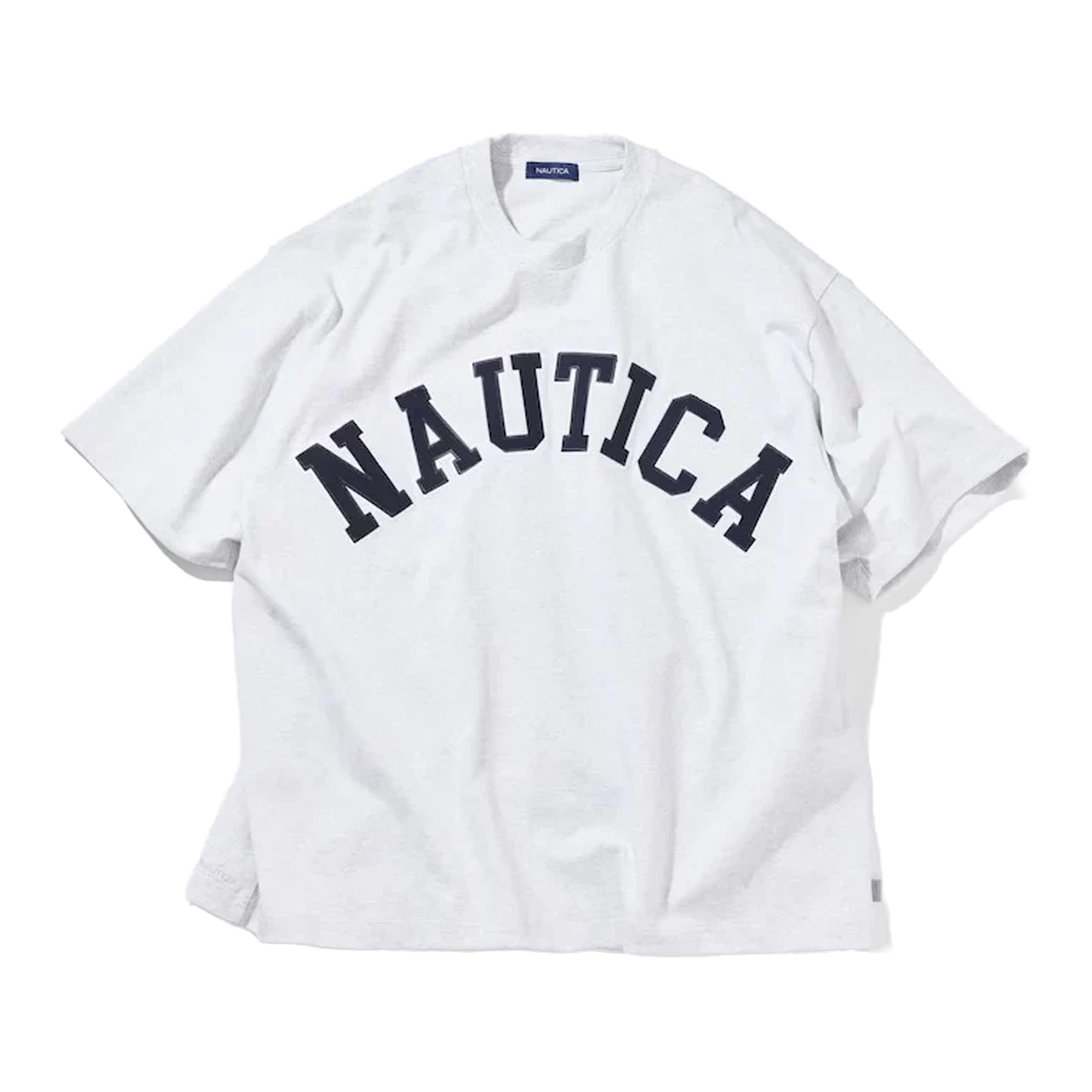 Nautica Japan Arch Logo Piece Dyed T-Shirt White
