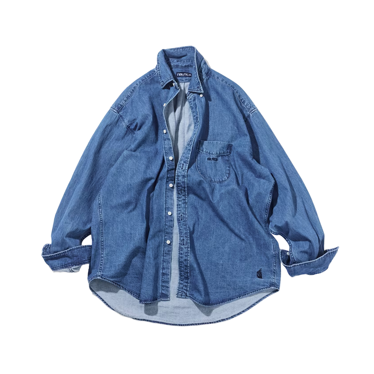 Nautica Japan Denim B.D Shirts Vin Sax Blue