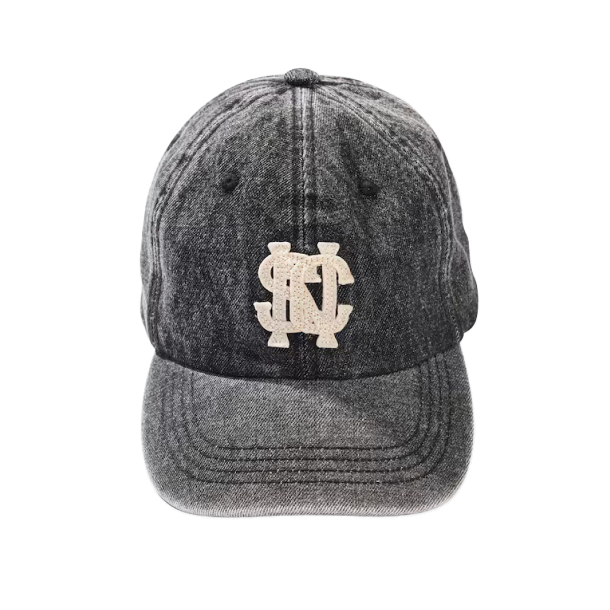 Nautica Japan Sailing Club Faded Logo Denim Cap Black