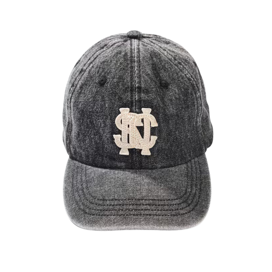 Nautica Japan Sailing Club Faded Logo Denim Cap Black