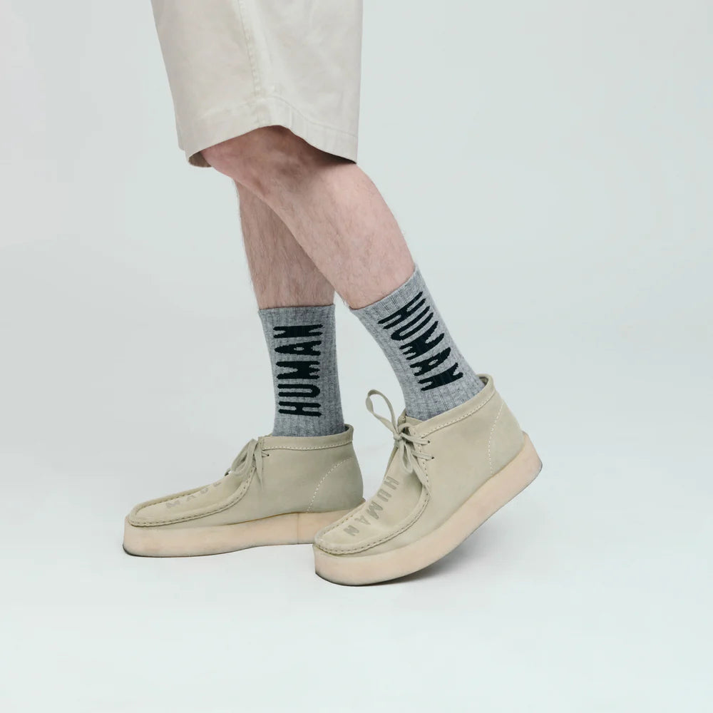 Human Made HM Logo Socks Gray HM29GD062G