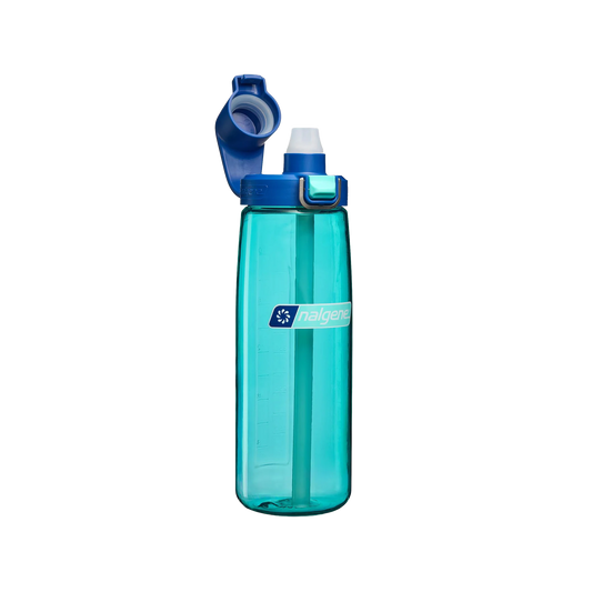 Nalgene Sustain Freshflow Straw Bottle Blue Aqua/Dark Blue 700ml