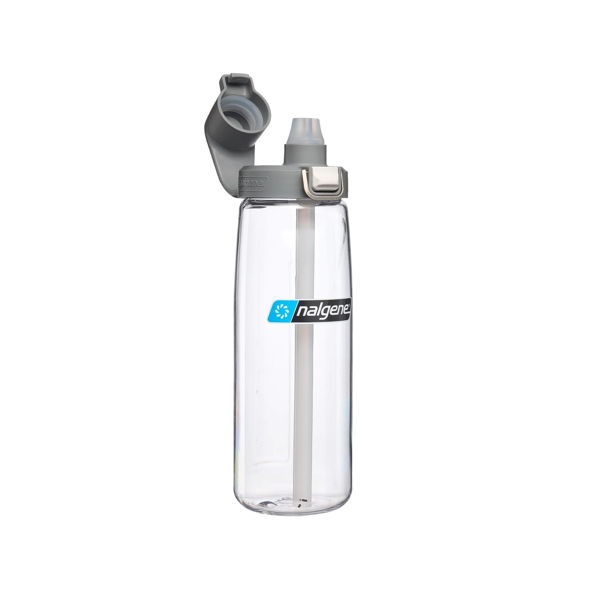 Nalgene Sustain Freshflow Straw Bottle Clear/Grey 700ml