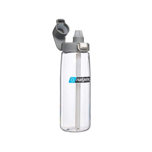 Nalgene Sustain Freshflow Straw Bottle Clear/Grey 700ml