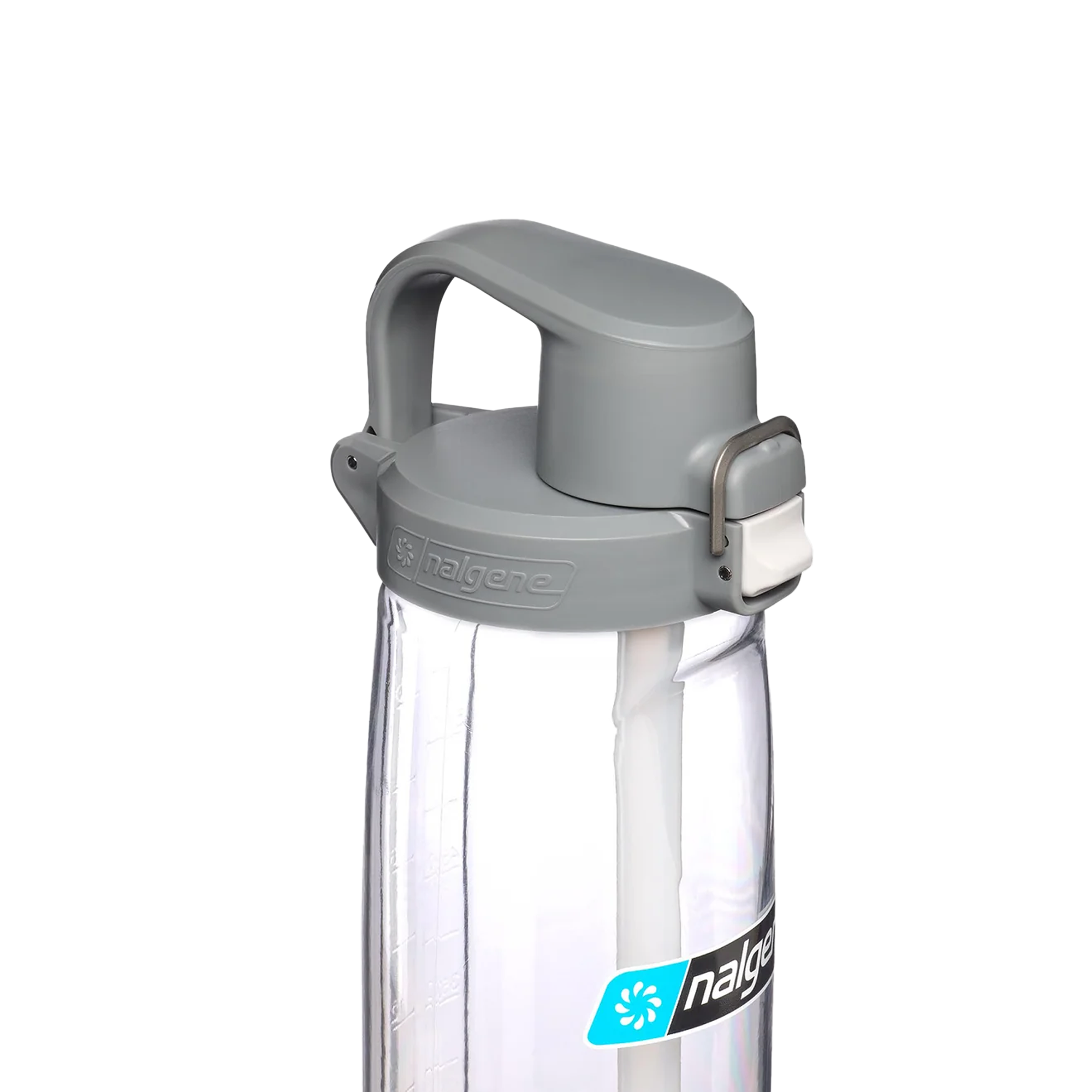 Nalgene Sustain Freshflow Straw Bottle Clear/Grey 700ml