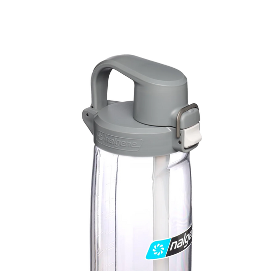 Nalgene Sustain Freshflow Straw Bottle Clear/Grey 700ml