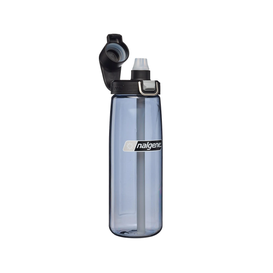 Nalgene Sustain Freshflow Straw Bottle Grey/Black 700ml