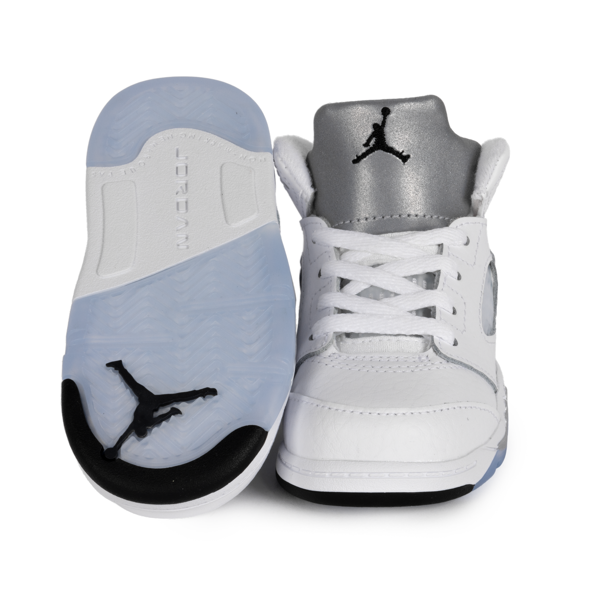 Nike Jordan 5 Retro "White Metallic" (TD) White/Black/Metallic Silver HQ7981-103