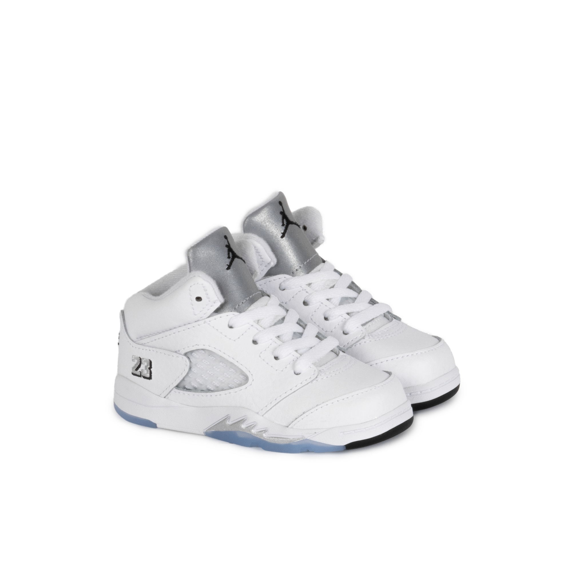 Nike Jordan 5 Retro "White Metallic" (TD) White/Black/Metallic Silver HQ7981-103