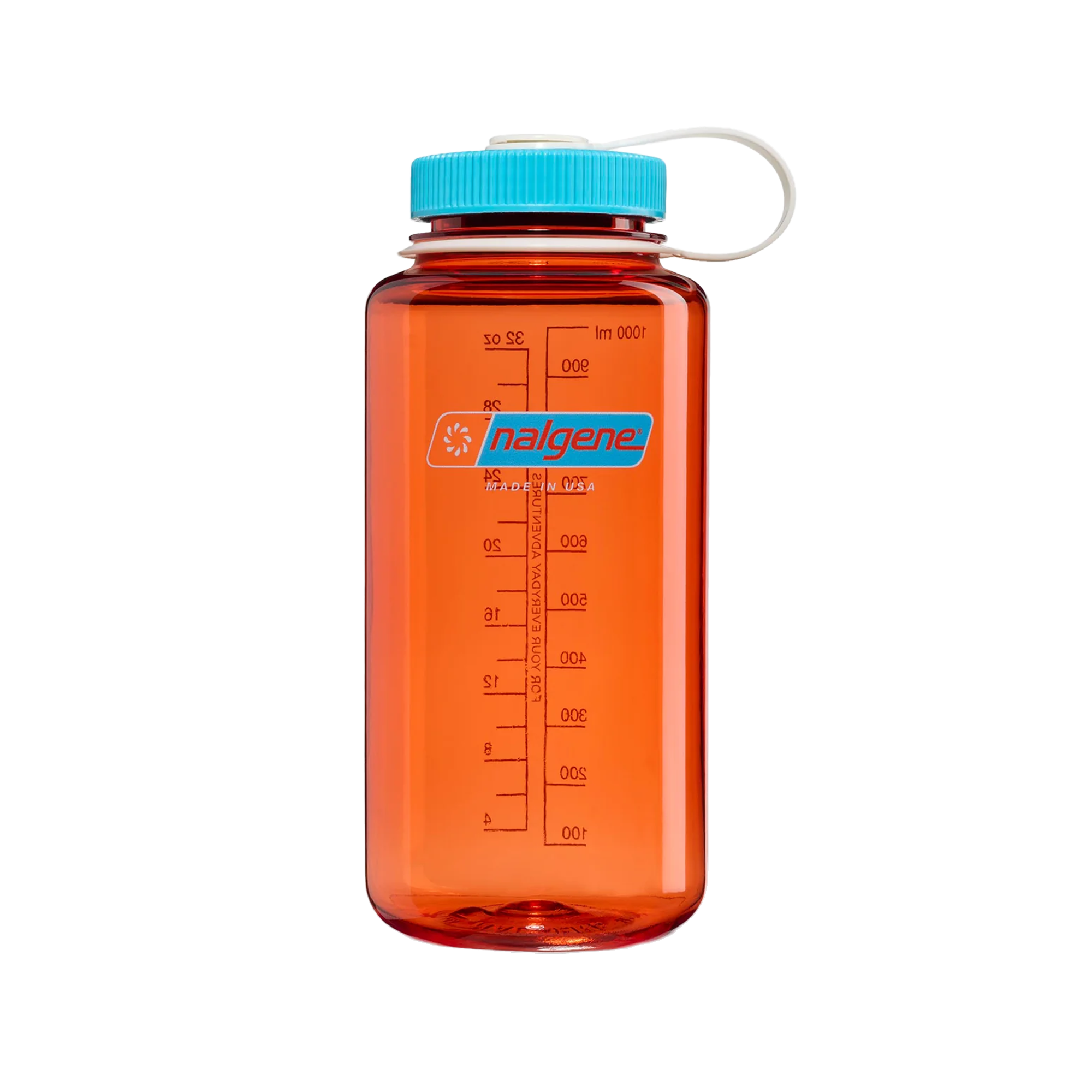 Nalgene Sustain Wide Mouth Bottle Flame/Blue Atoll 1L