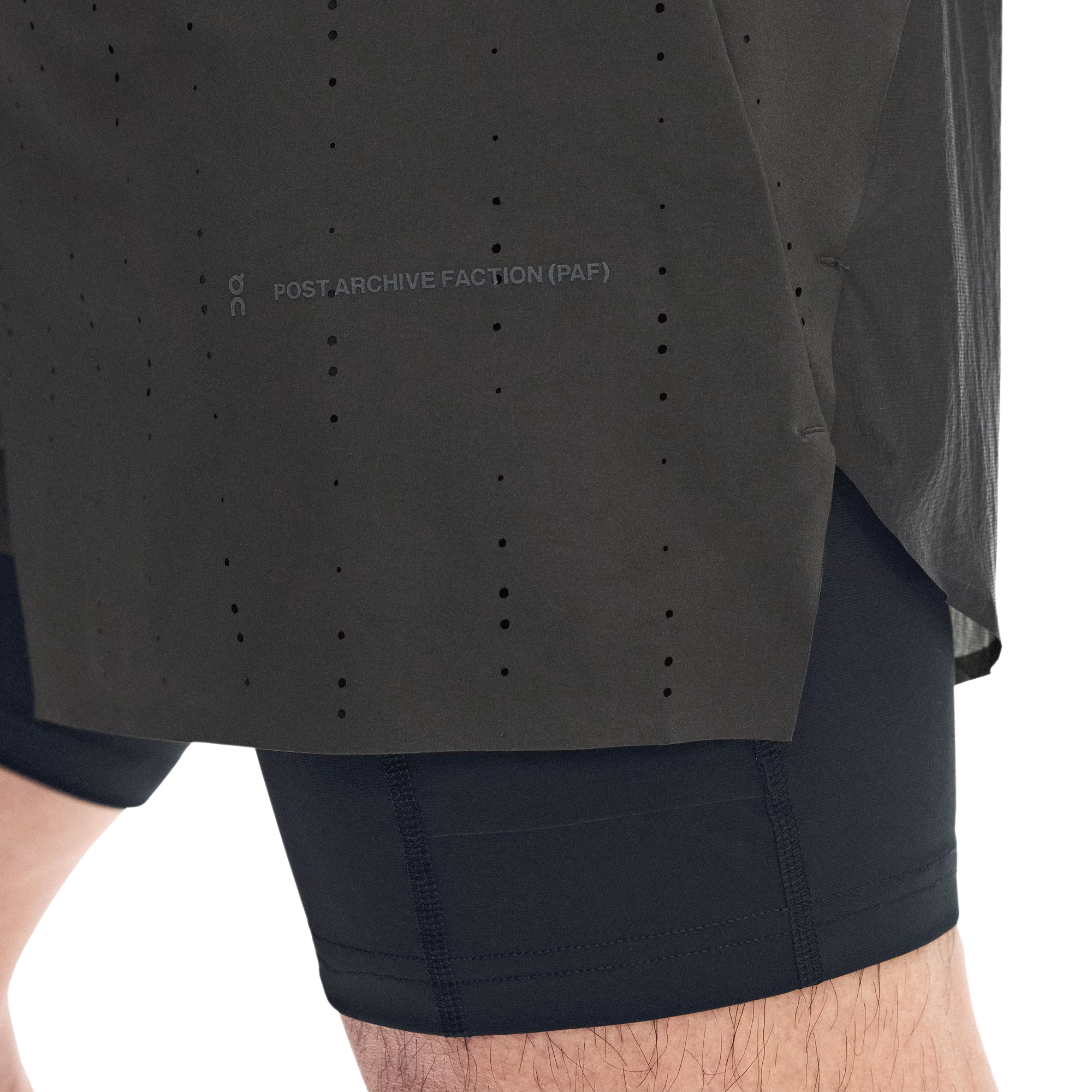 On x Post Archive Faction Zero 2-in-1 Shorts Molasses/Black
