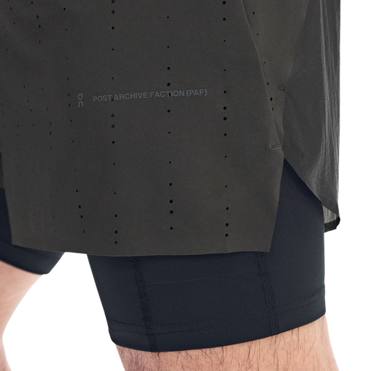 On x Post Archive Faction Zero 2-in-1 Shorts Molasses/Black