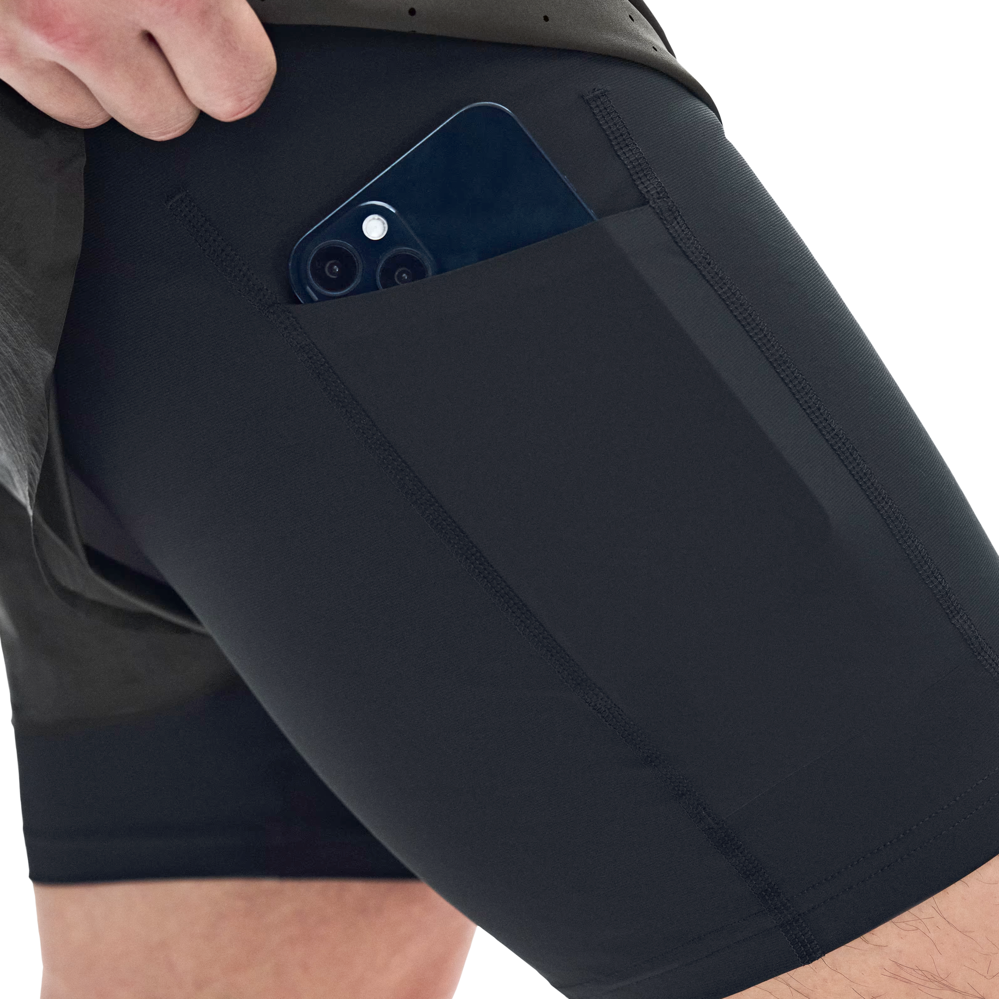 On x Post Archive Faction Zero 2-in-1 Shorts Molasses/Black