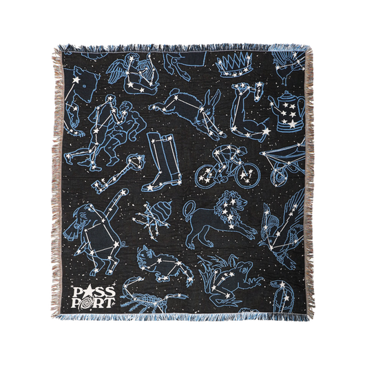 Pass~Port Constellations Throw Blanket