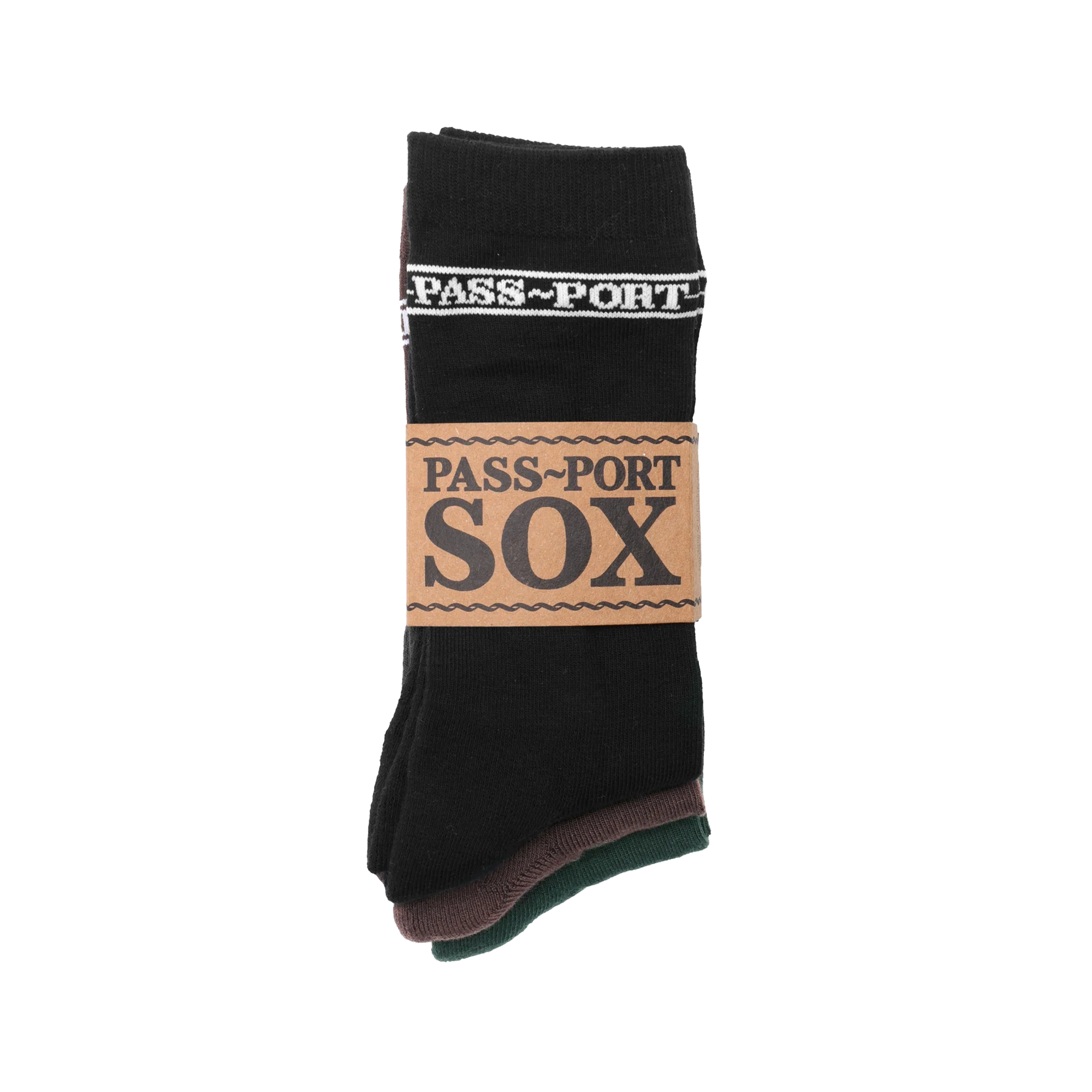 Pass~Port Hi Sox 3-Pack Black/Choc/Forest