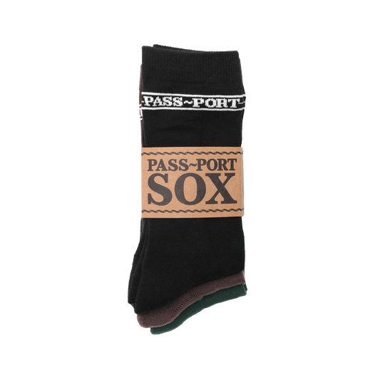 Pass~Port Hi Sox 3-Pack Black/Choc/Forest