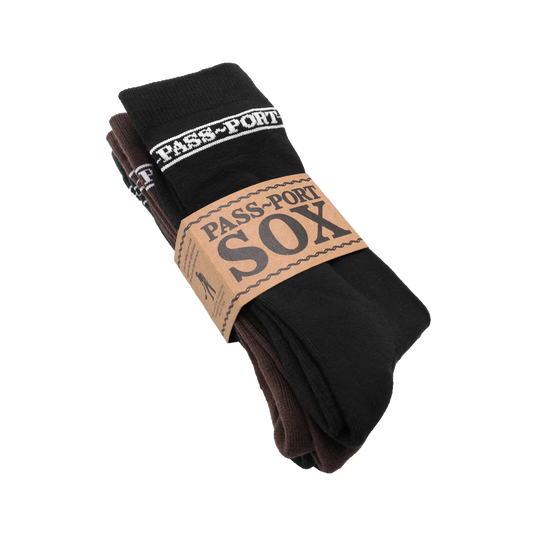 Pass~Port Hi Sox 3-Pack Black/Choc/Forest