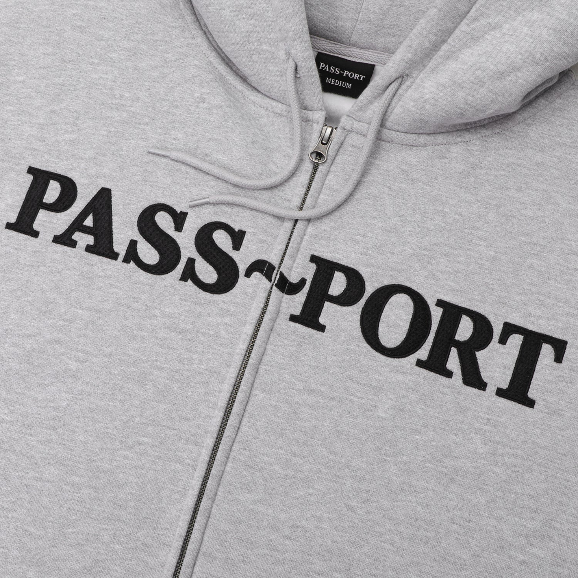 Pass~Port Official Zip Hoodie Ash