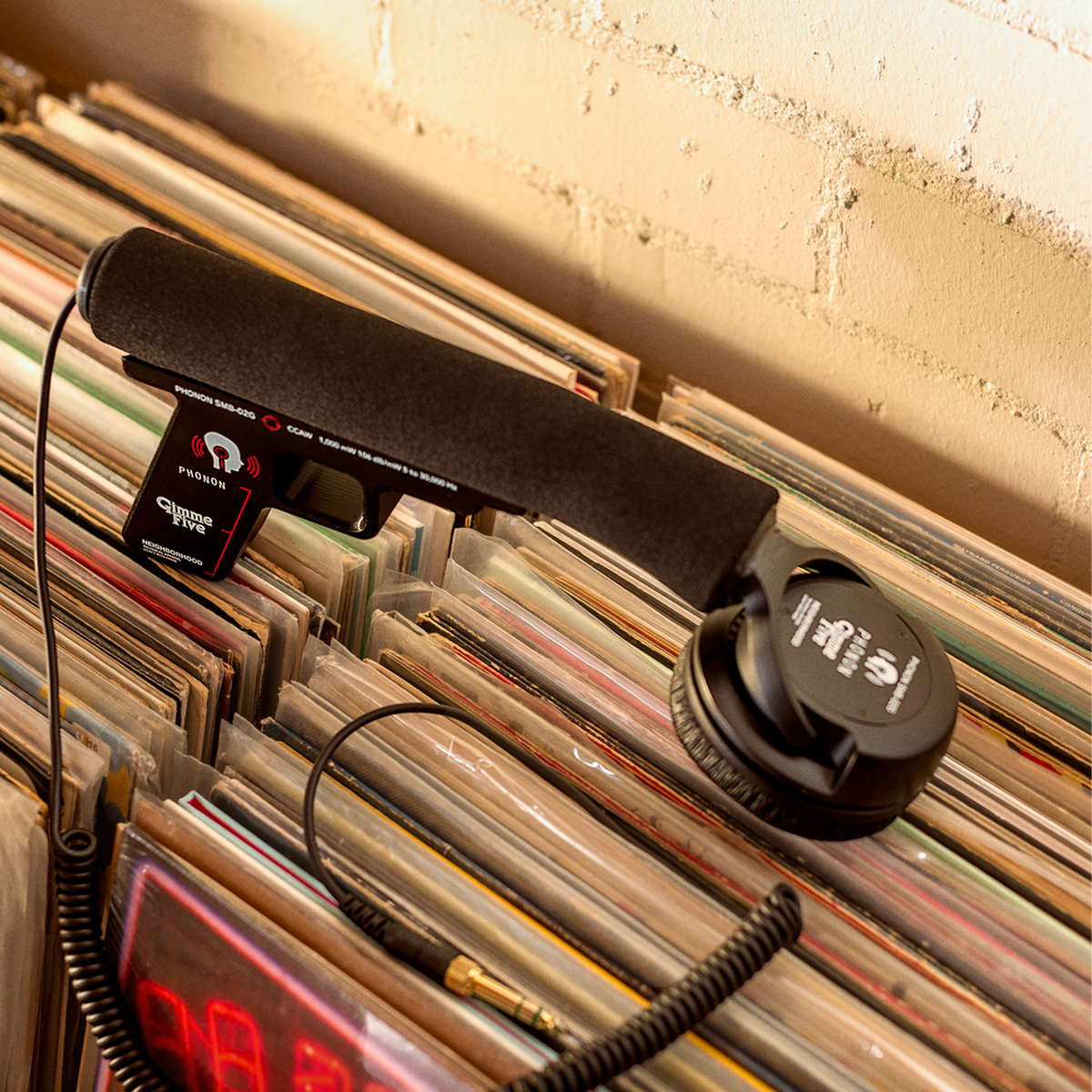 Neighborhood x Gimme Five x Phonon Smb-02G Headphones Stick Black PHGPN-AC01