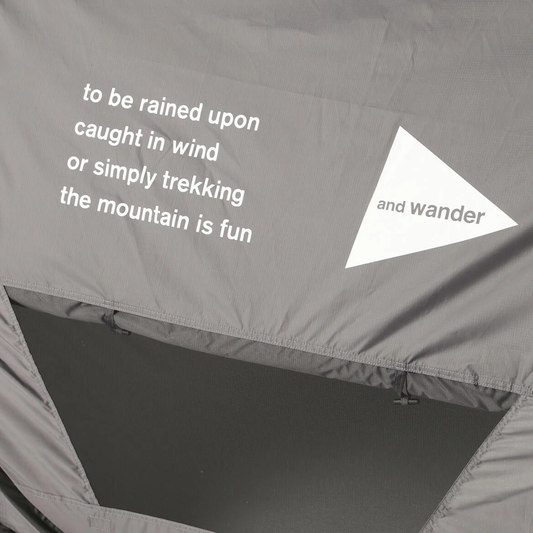 and wander Popup Sunshade Tent Charcoal