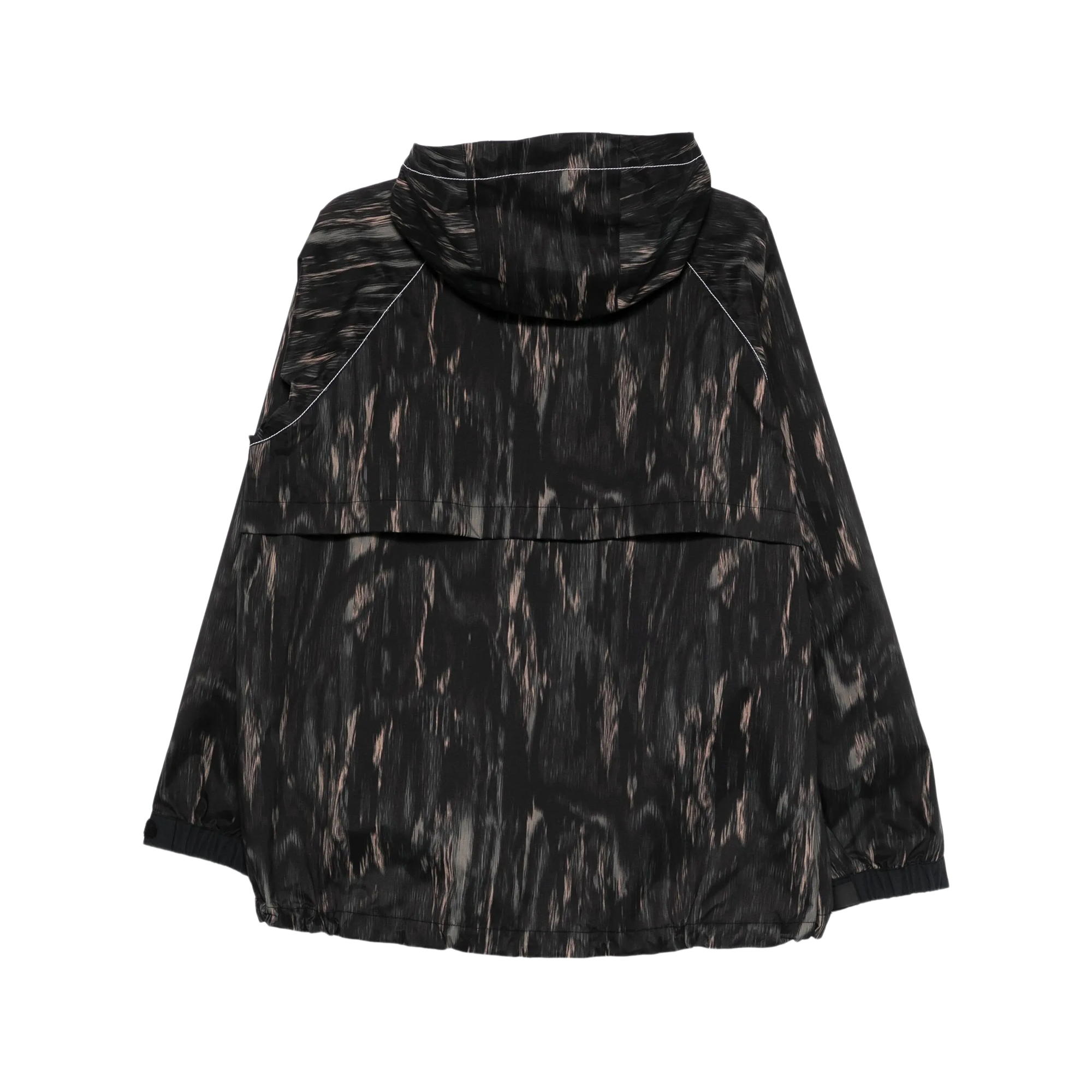 and wander Printed Rain Jacket Black