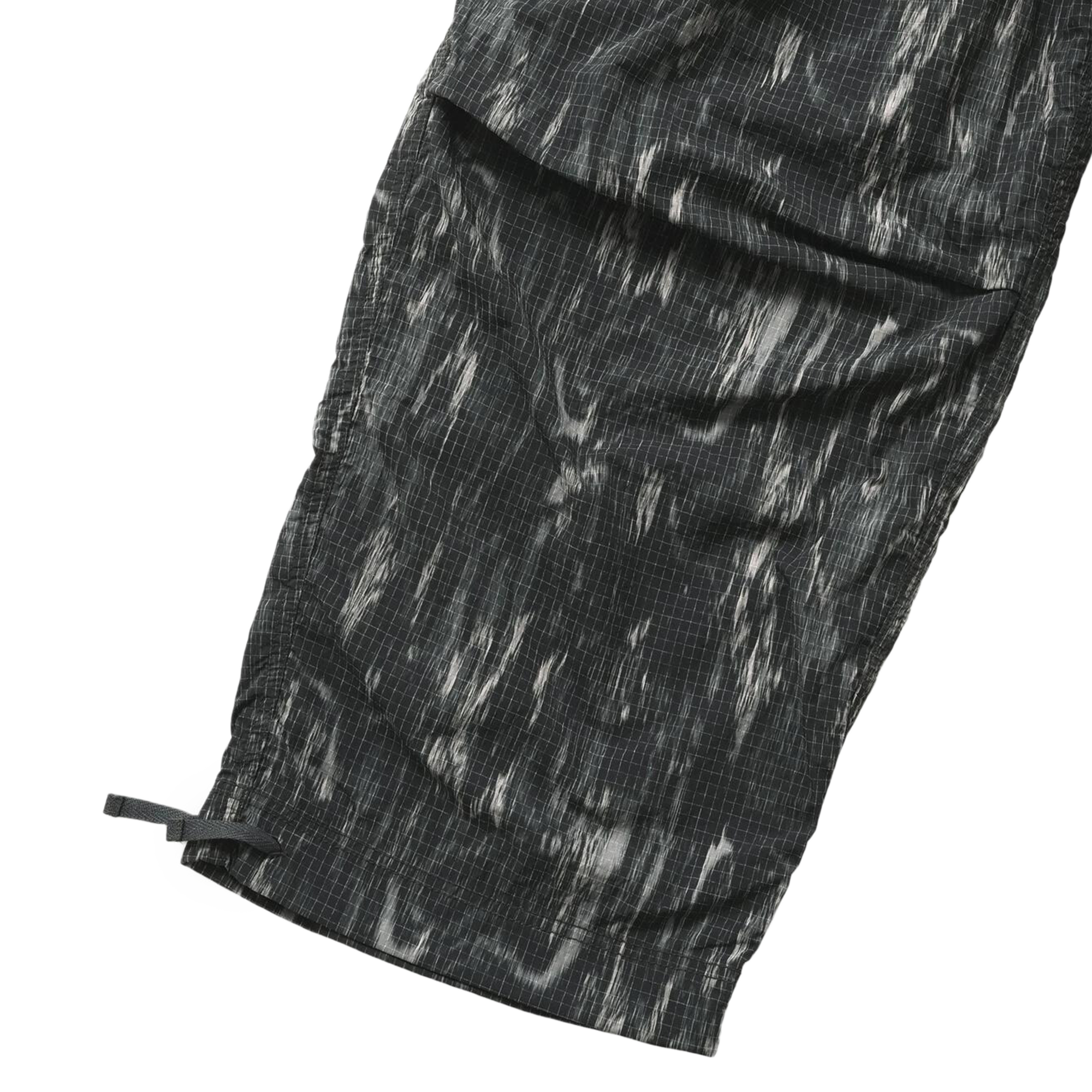 and wander Printed Ripstop Cargo Pants Black