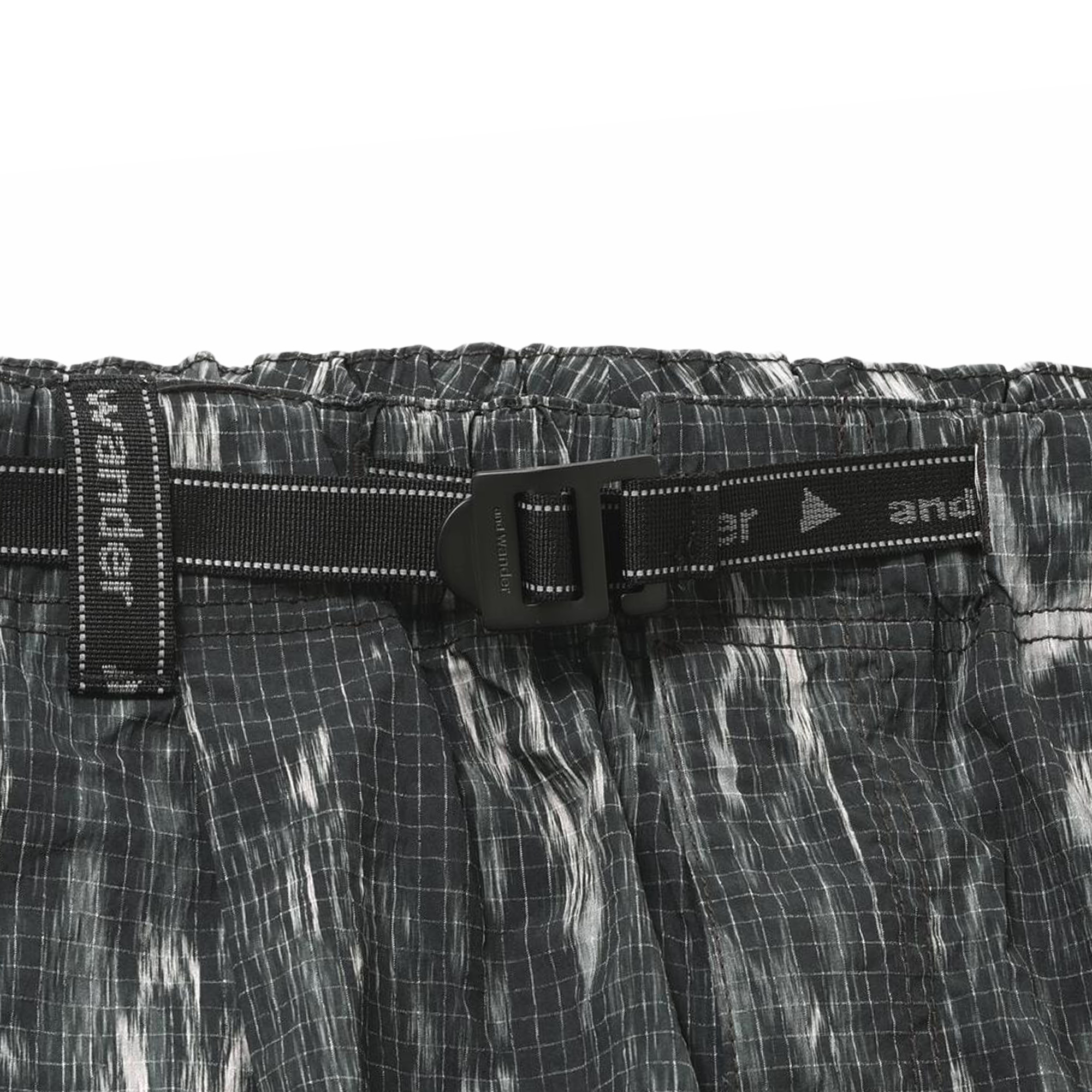 and wander Printed Ripstop Cargo Pants Black