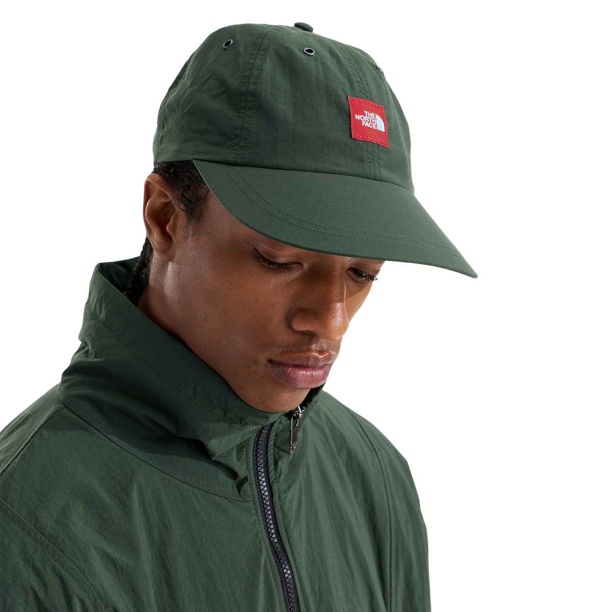 The North Face Red Box Nylon Hat Bottle Green