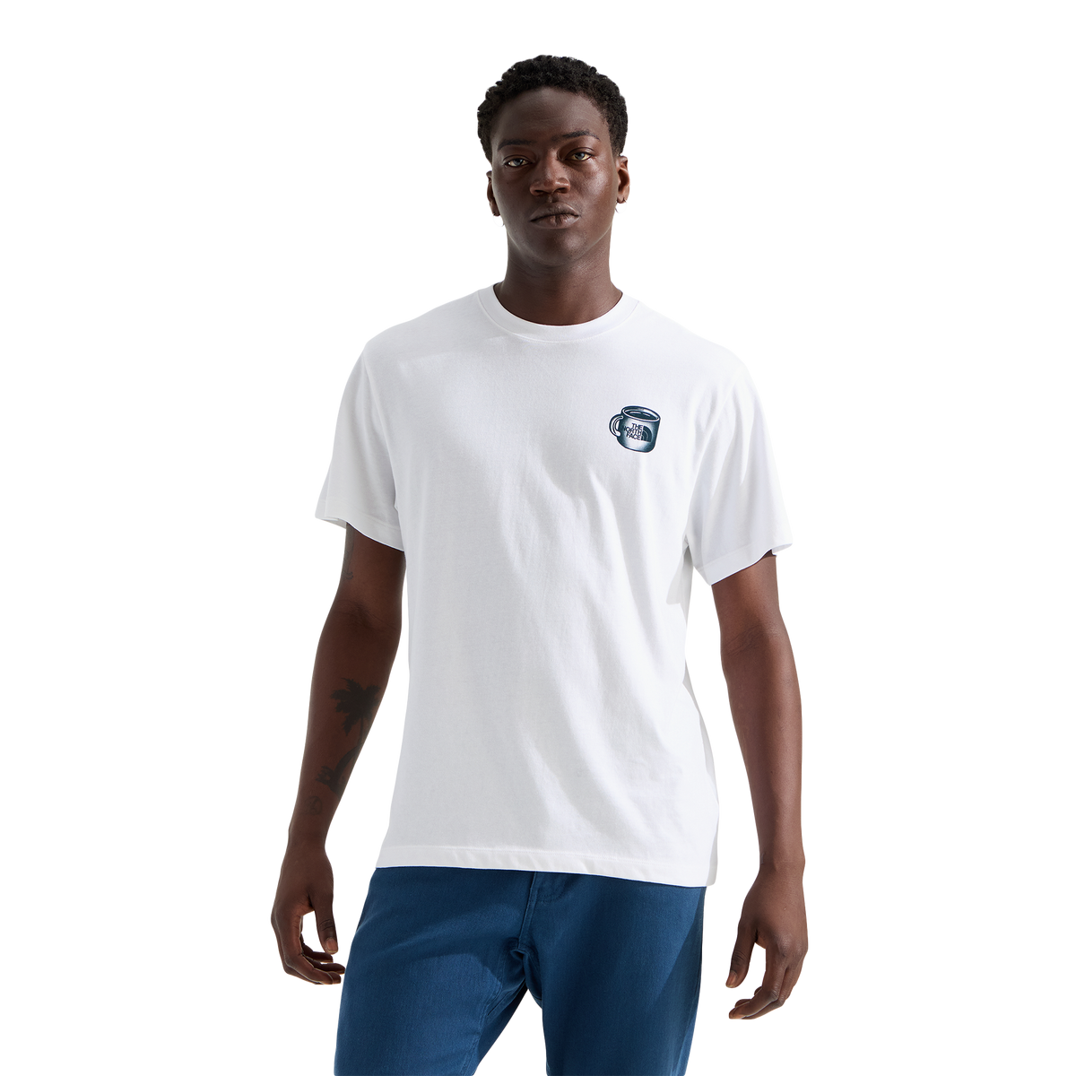 The North Face Basecamp Barista Relaxed T-Shirt TNF White/Pacific Teal