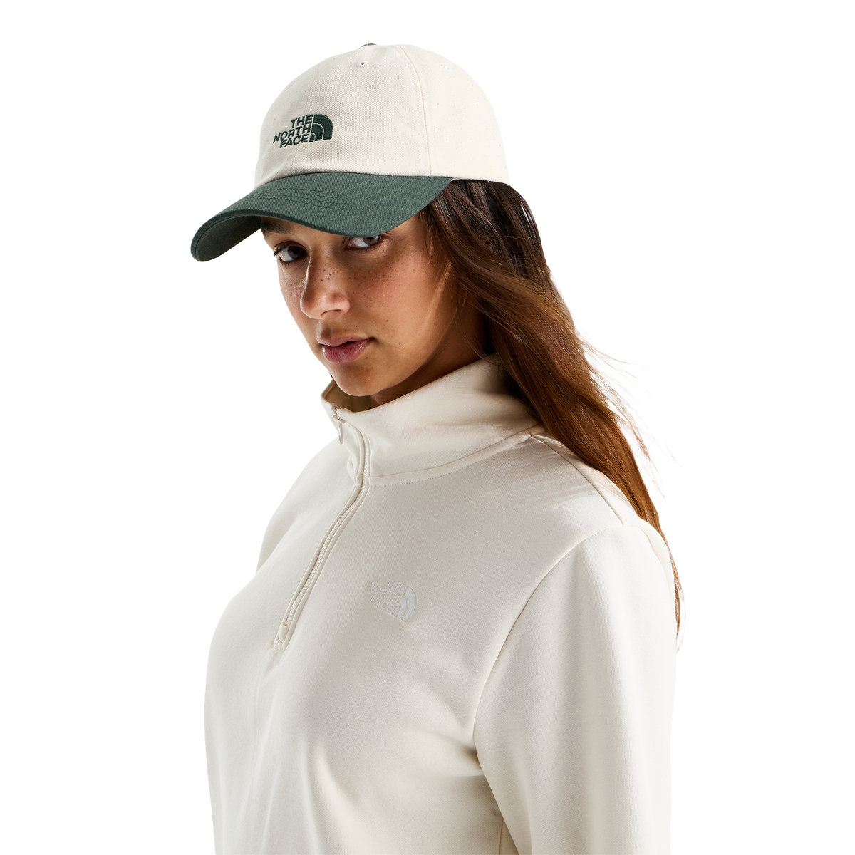 The North Face Norm Hat Bottle Green/White Dune
