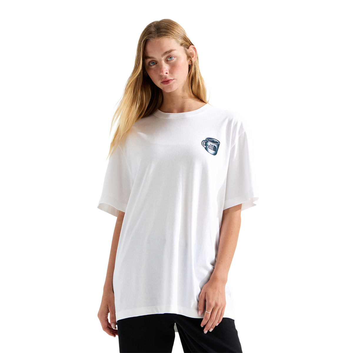 The North Face Basecamp Barista Relaxed T-Shirt TNF White/Pacific Teal