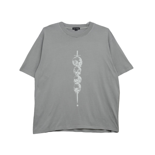 Beach Brains Skull Tide T-Shirt Stone
