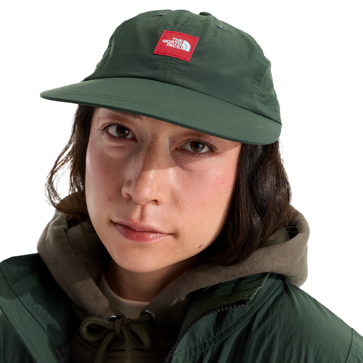 The North Face Red Box Nylon Hat Bottle Green
