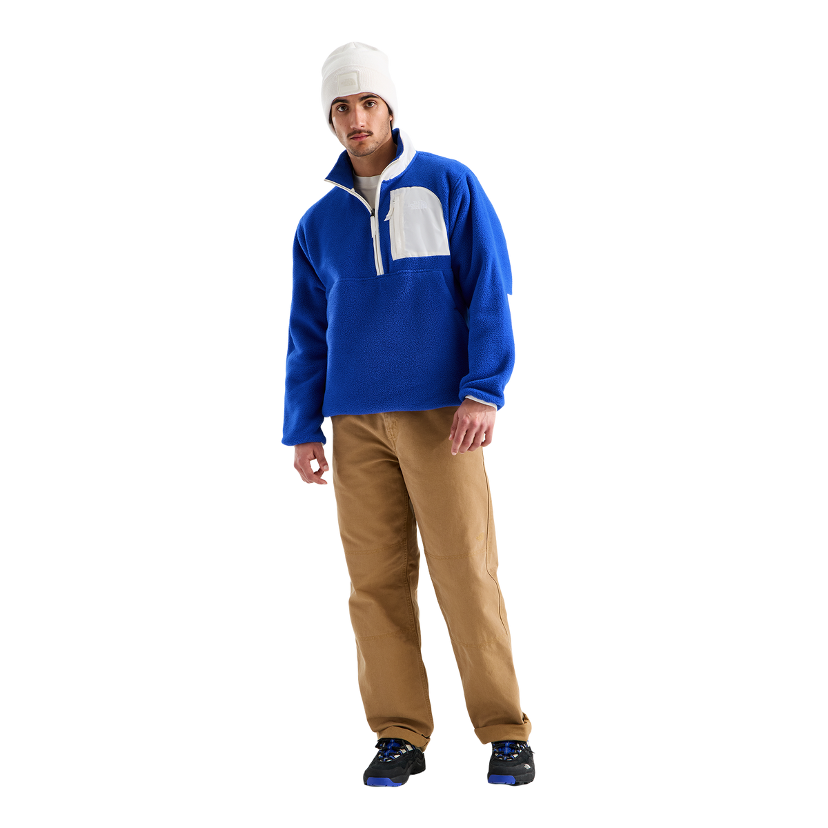 The North Face Yumiori Off Peak Half Zip Jacket TNF Blue/White Dune