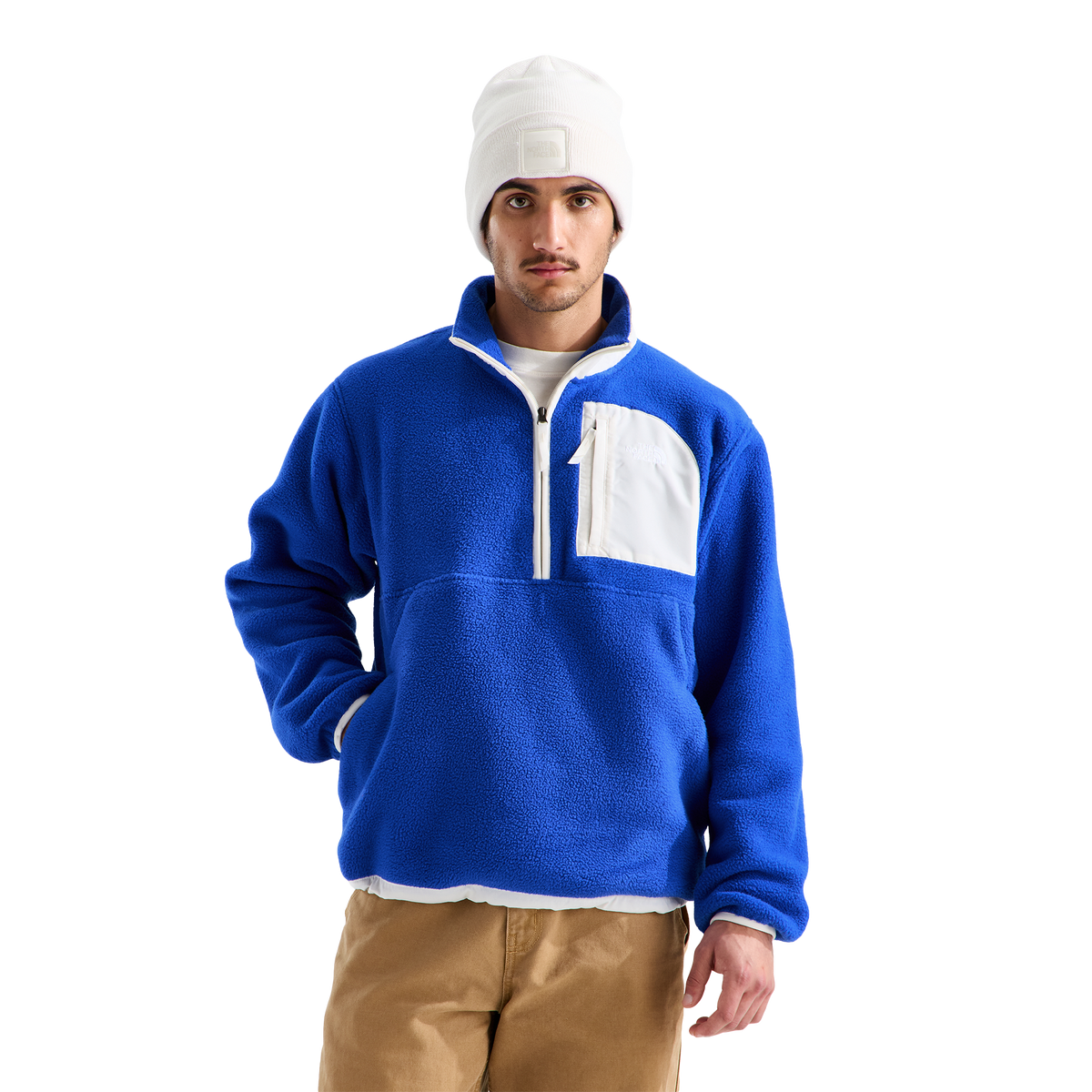 The North Face Yumiori Off Peak Half Zip Jacket TNF Blue/White Dune