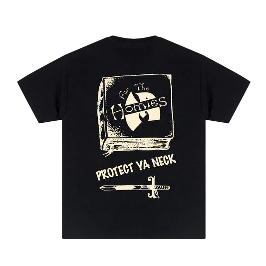 For The Homies Protect Ya Neck T-Shirt Black