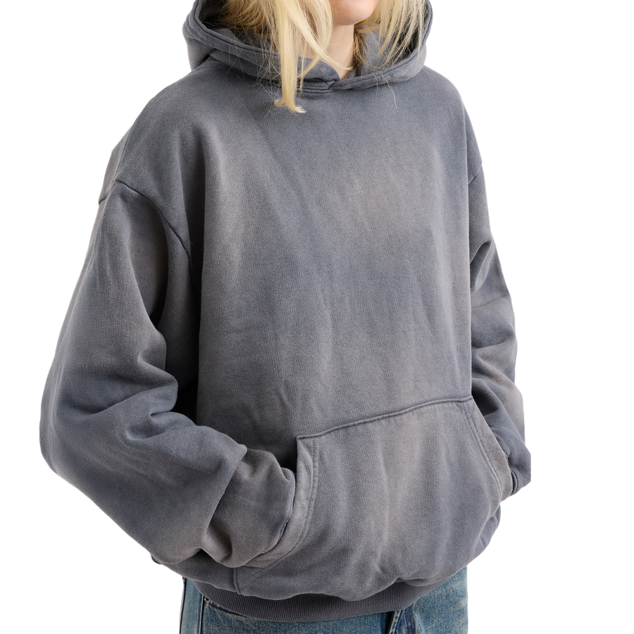 Pseushi Pareidolia Hoodie Faded Grey