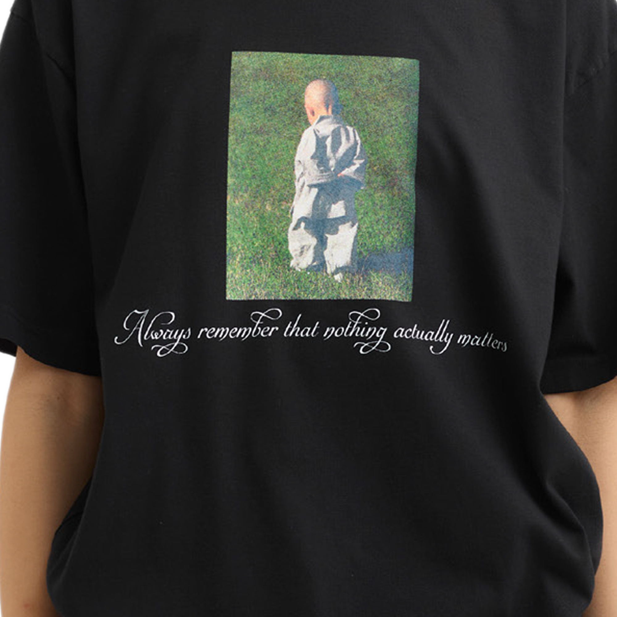 Pseushi Nothing Tee Black